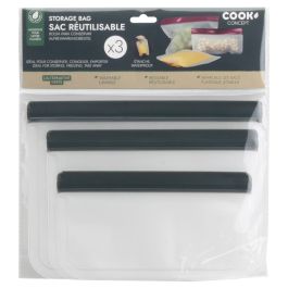 Cook Concept Juego de 3 Bolsas Conservación Reutilizables Translúcidas Lavables Aptas Congelador Medidas Varias Precio: 2.78999985. SKU: B12ECV7PAS