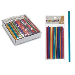 Set 20 Palos de Madera Redondos Pincello - 0.5x20.5x9.5 cm, Surtido Colores (48 Unidades)