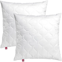 Abeil Lote de 2 Almohadas de Memoria Acolchadas 60x60 cm Blanco