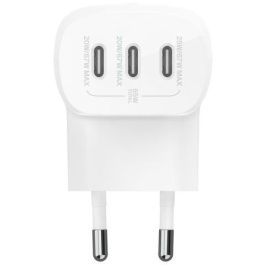 Belkin WCC002VFWH BOOST CHARGE Cargador USB-C 67W con 3 puertos para Portátil, Smartphone y Tablet, Carga Rápida