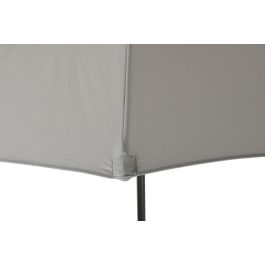 DKD Home Decor Parasol Terraza y Jardín Gris Negro 280 x 250 x 280 cm Protección UV 50+