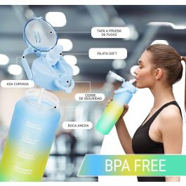 Bewinner Botella Sport Agua Multicolor 600 ml (12 Unidades) Bewinner Botella Sport Agua Multicolor 600 ml (12 Unidades)