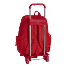 Safta Mochila 662+Carro 905 Real Sporting de Gijón 32x43x17 cm Poliéster