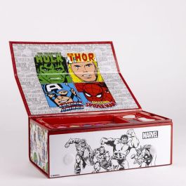 Set Papelería Coloreable Maletín Marvel