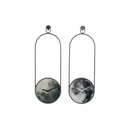 Reloj Pared Moderno DKD Home Decor Gris 4.5 x 60 x 20 cm (2 Unidades) Precio: 24.50000014. SKU: B1FJ2JQH4S