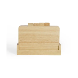 LIVOO MES142 Juego de 4 tablas de cortar de Madera de caucho con lengüetas y estante de almacenamiento 26 x 18 cm Precio: 34.89999975. SKU: B1HY66LRS8