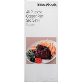 Set de Sartén Multifunción 5 en 1 Copper Coppans InnovaGoods 4 Piezas Set de Sartén Multifunción 5 en 1 Copper Coppans InnovaGoods 4 Piezas