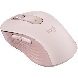 Logitech Signature M650 Ratón Inalámbrico Silencioso Bluetooth Botones Programables SmartWheel para Manos Pequeñas Grandes o Zurdas Rosa