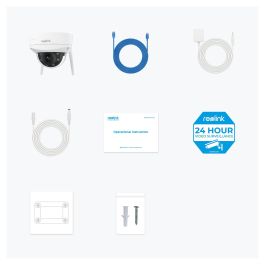 Reolink W437 Cámara de Seguridad IP WiFi Exterior 4K Interior y Exterior Inalámbrica y Cableada Google Assistant