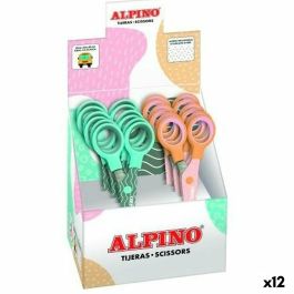 Tijeras Alpino Multicolor Blanco/Naranja Acero Inoxidable 130 mm Tijeras Alpino Multicolor Blanco/Naranja Acero Inoxidable 130 mm