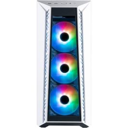 Cooler Master MB520WGNNS01 MasterBox MB520 - Caja Gaming con Frontal de Cristal ARGB Blanco y 3 Ventiladores de 120mm