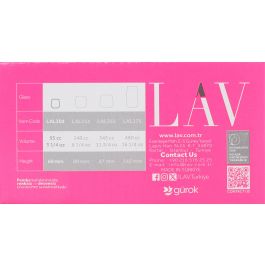 Lav Set 6 Vasos Chupito 95 cc 5x6x6 cm (12 Cajas)