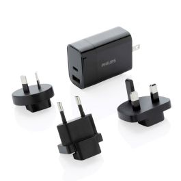 Philips Cargador de Viaje Ultra Rápido USB Tipo C 30W con Adaptadores de Enchufe Internacional Aus, Uk, Eu, Us Precio: 33.7900002. SKU: S7910886