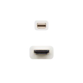 Cable Mini DisplayPort Nanocable 10.15.4002/ Mini DisplayPort Macho - HDMI Macho/ 2m/ Blanco Cable Mini DisplayPort Nanocable 10.15.4002/ Mini DisplayPort Macho - HDMI Macho/ 2m/ Blanco