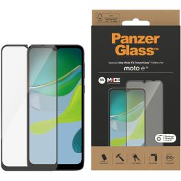 PanzerGlass Protector de Pantalla Ultra-Wide Fit para Motorola Moto E13 – Vidrio Templado Resistente a Golpes y Rayones