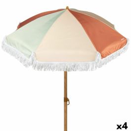 Sombrilla de playa Aktive Ø 200 cm 200 x 185 x 200 cm (4 Unidades) Precio: 121.79000053. SKU: B1JVH575ZB