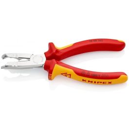 Knipex 13 46 165 Alicate Pelacables Aislamiento Protector 165mm para Cables de 8-13mm Rojo/Amarillo