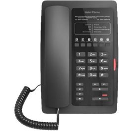 Fanvil H3W-Black Teléfono IP con Cable Negro 2 Líneas Wi-Fi PoE y Contestador Automático