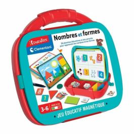 Clementoni 52676 Maletín Magnético Caja de Figuras y Formas. Juego Educativo con Números e Imanes de Colores para Niños de Primaria
