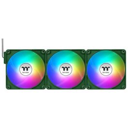 Thermaltake CT140 EX Reverse ARGB Sync Ventilador 140mm PC Cooling Racing Green 3-Pack ARGB 500-1800RPM
