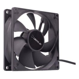 Unykach 51789 Ventilador de Caja para PC, 90mm, Negro, Silencioso (19 dB), 2000 RPM, 12V, Conector 3 Pines, Óptima Ventilación Unykach 51789 Ventilador de Caja para PC, 90mm, Negro, Silencioso (19 dB), 2000 RPM, 12V, Conector 3 Pines, Óptima Ventilación
