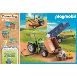 Playmobil Tractor Con Remolque Country 71249