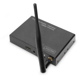 Digitus DS-55315 Transmisor HDMI Inalámbrico Click & Present Pro, Receptor AV 1080p, 80m, Negro
