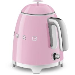 Smeg KLF05PKEU Hervidor de Agua Mini 0.8 L 1400 W Rosa Acero Inoxidable Indicador de Nivel de Agua Filtrado Apagado Automático