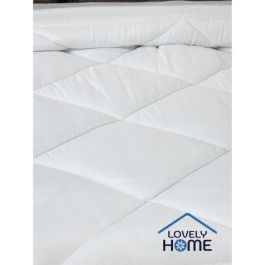Edredón 220 x 240 cm - LOVELY HOME - Cálido - 450 g/m² - Antiácaros - 2 personas - Blanco Edredón 220 x 240 cm - LOVELY HOME - Cálido - 450 g/m² - Antiácaros - 2 personas - Blanco