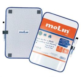 Molin Pizarra Blanca Magnética Doble Cara Blanca-Cuadriculada A4 21x30 cm + Rotulador Precio: 4.49999968. SKU: B176PEMEVY
