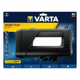 Varta Work Flex BL30R Luz Portátil, 550lm Potente, Recargable con Iluminación Regulable y Resistencia IPX4