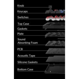 Keychron KEY4895248822561 Teclado Mecánico para Juegos Q10 Interruptor Marrón ANSI Retroiluminación RGB