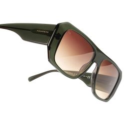 Hawkers Gafas de Sol HELL #Green Terracota Unisex Aviador Montura Acetato Lentes 50mm Protección UV