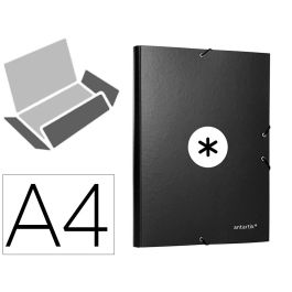 Carpeta Antartik Gomas A4 3 Solapas Carton Forrado Color Negro Precio: 7.1269005929. SKU: B1EQ9SY8K5