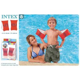 Intex Brazalete Flotador Neón 30x15 cm para Niños 6-12 Años PVC
