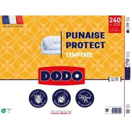 DODO edredón nórdico templado 220x240 cm - 2 personas - Protección antiinsectos y antiácaros - 300 g/m² - Blanco - Hecho en Francia