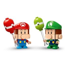 Juego de construccion mario kart bebé mario vs. bebé luigi lego super mario