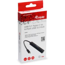 Equip Hub USB Tipo C 4 Puertos USB 3.0 5Gbps 128954