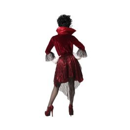 Disfraz de Vampiresa Rojo para Mujer Adulto - Halloween, Vestido de una Pieza con Detalles en Tul Negro Disfraz de Vampiresa Rojo para Mujer Adulto - Halloween, Vestido de una Pieza con Detalles en Tul Negro