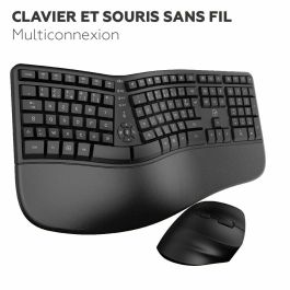 Mobility Lab C30W Conjunto de Teclado y Ratón Inalámbricos Ergonómicos Negro para Escritorio y Oficina