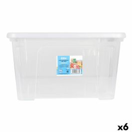 Caja de Almacenaje con Tapa Dem Kira Plástico Transparente 25 L 42 x 36 x 25 cm (6 Unidades) Precio: 29.88999959. SKU: B1K5Y2HASN