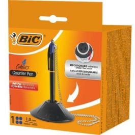 Bolígrafo de Tinta de Aceite Retráctil Bic 527507/ Azul/ Incluye Base + Cadena Precio: 10.78999955. SKU: B17KCK6ZZ9