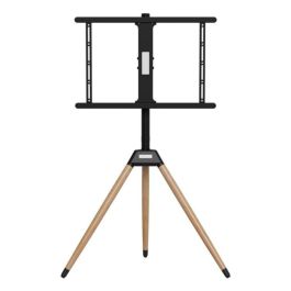 Gembird TVS-75ST-01 Soporte TV Suelo 32-75" (hasta 190.5 cm) | VESA 200x200-600x400mm | Ajustable 35kg | Negro y Madera