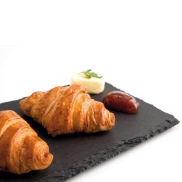 Quid Bandeja Pizarra Desayuno Gastro Fun Negra 32x17 cm - Pack 12 Unidades, Mineral, Apilable, Higiénica y Fácil de Limpiar