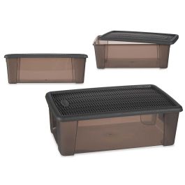 Caja 5L Elegance Gris Stefanplast 19.5x11.5x33 cm (12 Unidades) Precio: 42.50000007. SKU: S3609168
