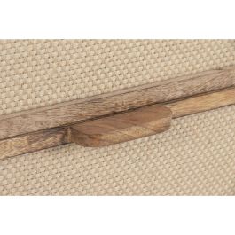 DKD Home Decor Rufur25 Mesita de Noche Urban Marron Mango y Yute 40 x 30 x 45 cm