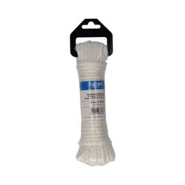 Edm Cuerda trenzada nylon blanco granate, madeja trenzada, calibre 6 mm x 10 m