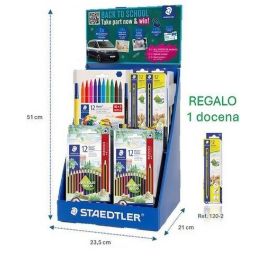 Expositor Staedtler Sobremesa Vac 25 Surtido 6X 326 C12P Rot. 326 Noris Club C/10 18X 185 Set9 Lap. Col. 185 Noris Colour Wopex C/12 12X 120-2 Lap. Graf. 120 Noris Nº2 Hb 1X 120-2 Lap. Graf. 120 Noris Nº2 Hb Regalo Sin Cargo Precio: 150.99000004. SKU: B1K86R2J63