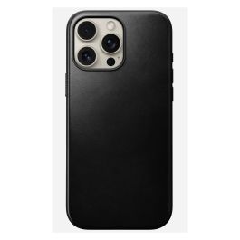 Nomad Funda Modern Leather Case para iPhone 16 Pro Max, Negro, Cuero Horween, Compatible con MagSafe, Protección Anticaídas