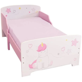 Fun House Cama Licorne Infantil 140x70 cm para Niños con Lamas